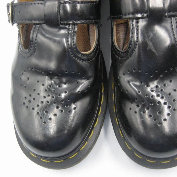 Doc Dr. Martens Women's Mary Jane Black Leather Shoes 12916 -US Size 9 - Picture 6 of 9
